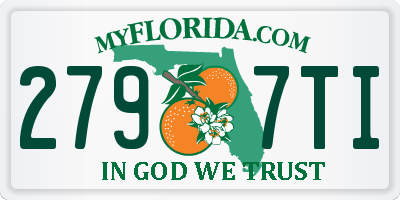 FL license plate 2797TI