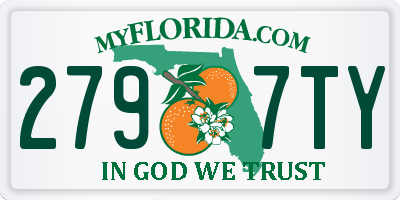 FL license plate 2797TY