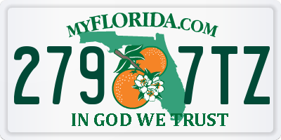 FL license plate 2797TZ