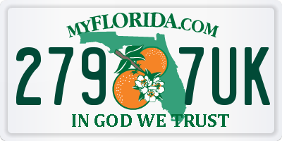 FL license plate 2797UK