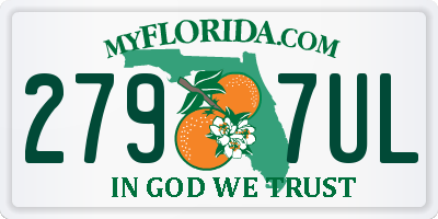 FL license plate 2797UL
