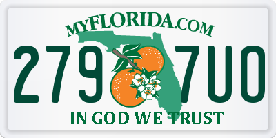 FL license plate 2797UO
