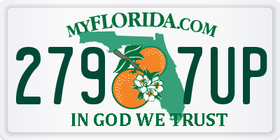 FL license plate 2797UP