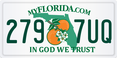 FL license plate 2797UQ