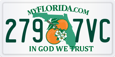 FL license plate 2797VC