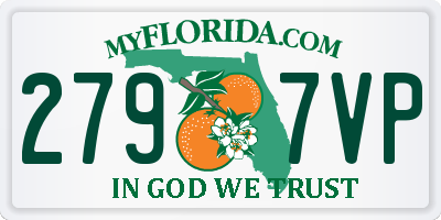 FL license plate 2797VP