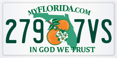 FL license plate 2797VS