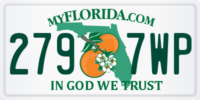 FL license plate 2797WP