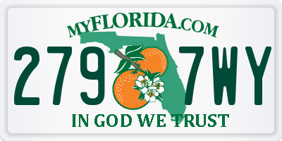 FL license plate 2797WY