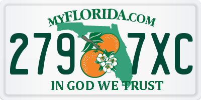 FL license plate 2797XC