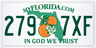 FL license plate 2797XF