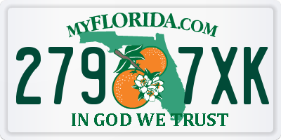 FL license plate 2797XK