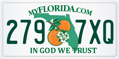 FL license plate 2797XQ
