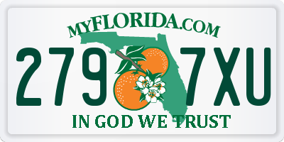 FL license plate 2797XU