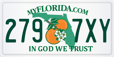 FL license plate 2797XY
