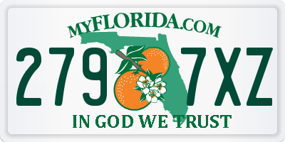 FL license plate 2797XZ