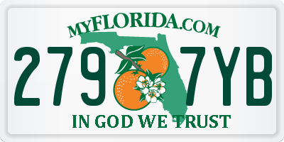 FL license plate 2797YB
