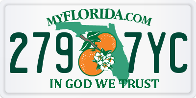 FL license plate 2797YC