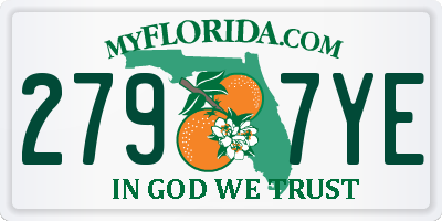 FL license plate 2797YE