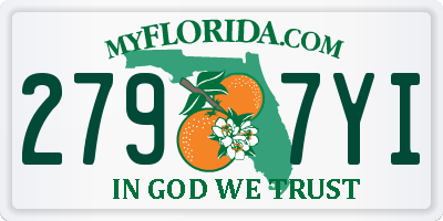 FL license plate 2797YI