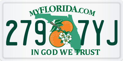 FL license plate 2797YJ