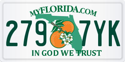 FL license plate 2797YK