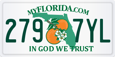 FL license plate 2797YL