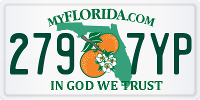 FL license plate 2797YP