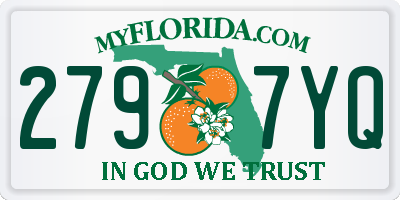 FL license plate 2797YQ