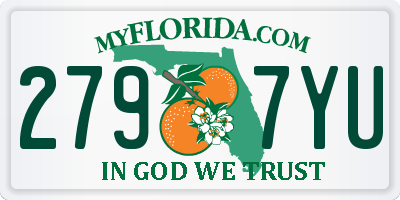 FL license plate 2797YU