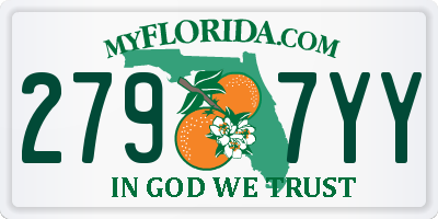 FL license plate 2797YY