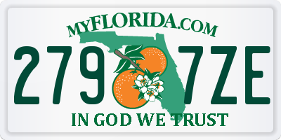 FL license plate 2797ZE