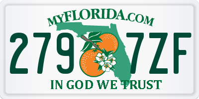FL license plate 2797ZF