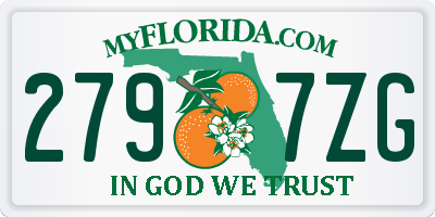 FL license plate 2797ZG