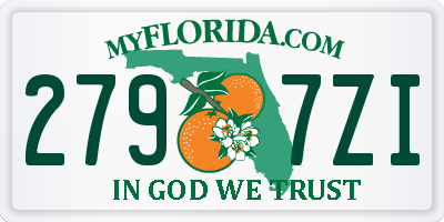 FL license plate 2797ZI