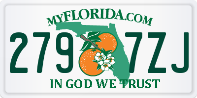 FL license plate 2797ZJ