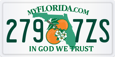 FL license plate 2797ZS
