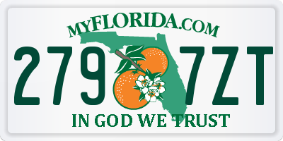 FL license plate 2797ZT