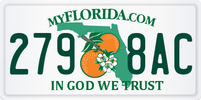 FL license plate 2798AC