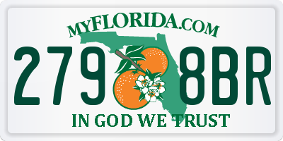 FL license plate 2798BR