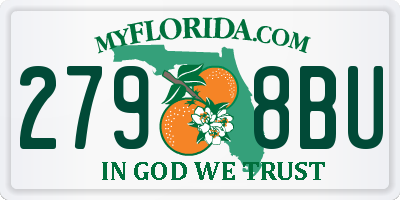 FL license plate 2798BU