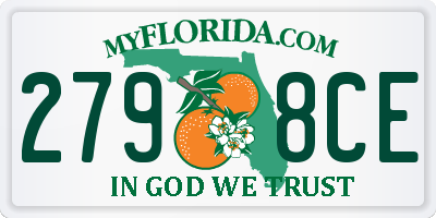 FL license plate 2798CE
