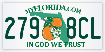 FL license plate 2798CL