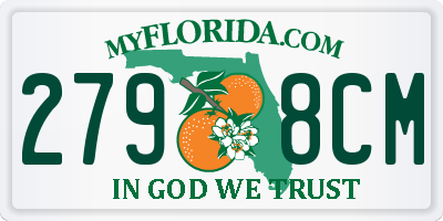 FL license plate 2798CM