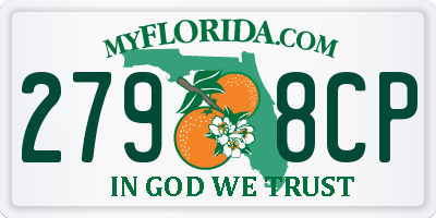 FL license plate 2798CP