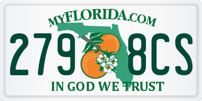 FL license plate 2798CS