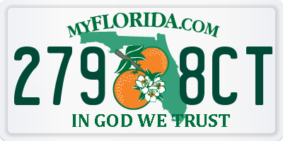 FL license plate 2798CT