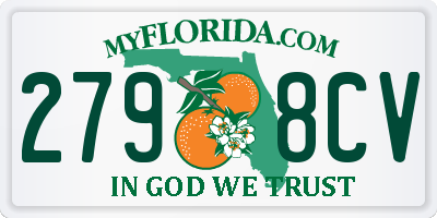 FL license plate 2798CV