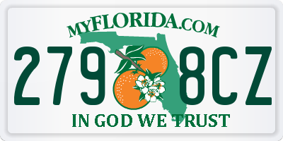FL license plate 2798CZ