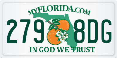 FL license plate 2798DG